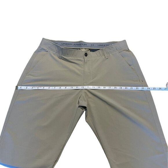 UNDER ARMOUR Beige Straight Leg Golf Pants, 38 x 30, 1342264, Women's XXL - Picture 12 of 13